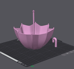 Umbrella Planter Pot 3d model