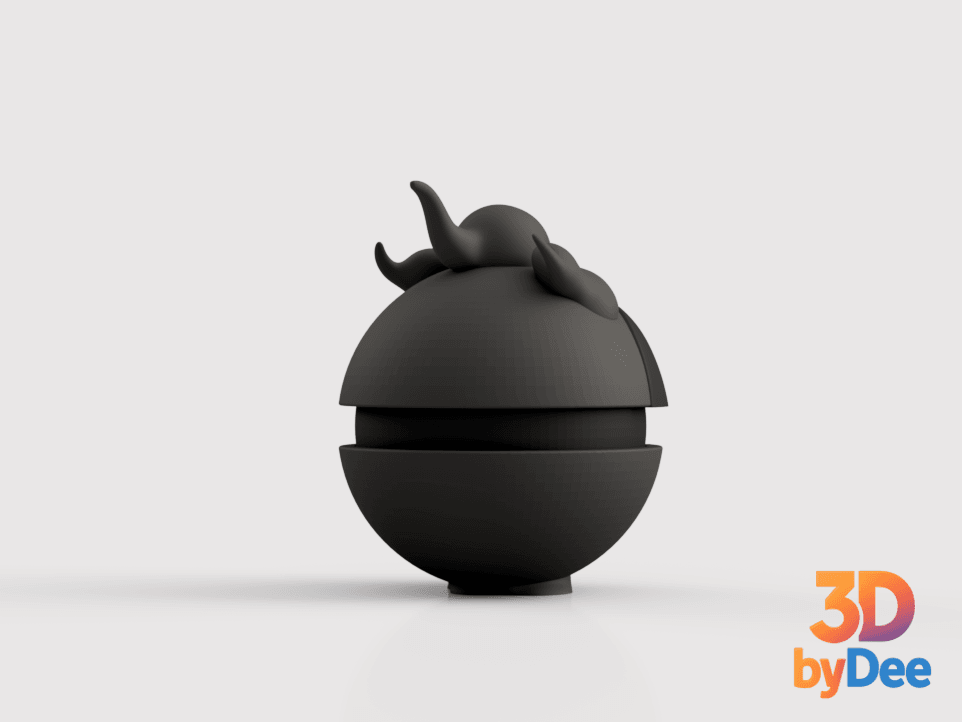 Marshadow Pokeball 3d model