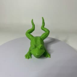 Frog on belly 3d model