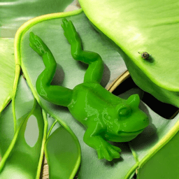 Frog on belly 3d model