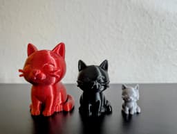 Smiling Cat Display Figurine 3d model