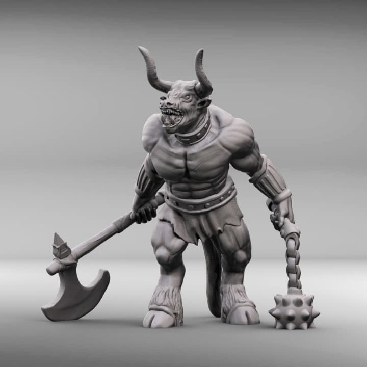 Minotaur Miniature 3d model
