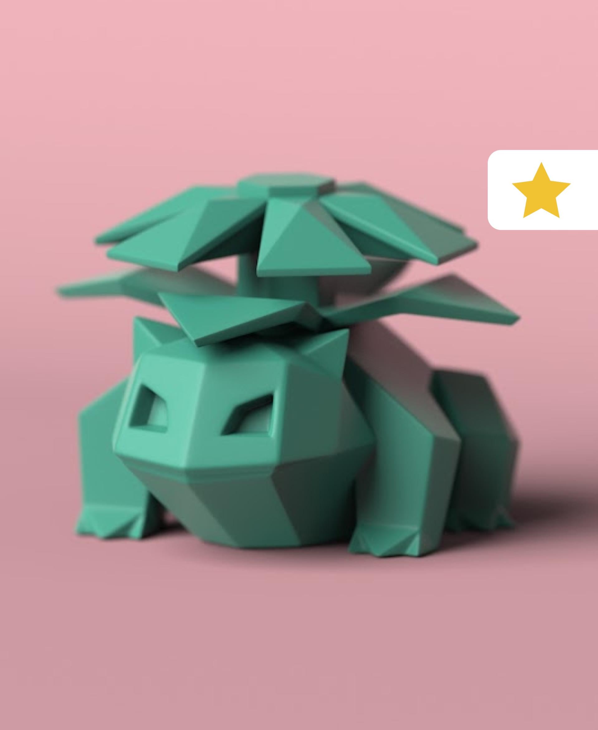 Low-poly Venusaur 3d model