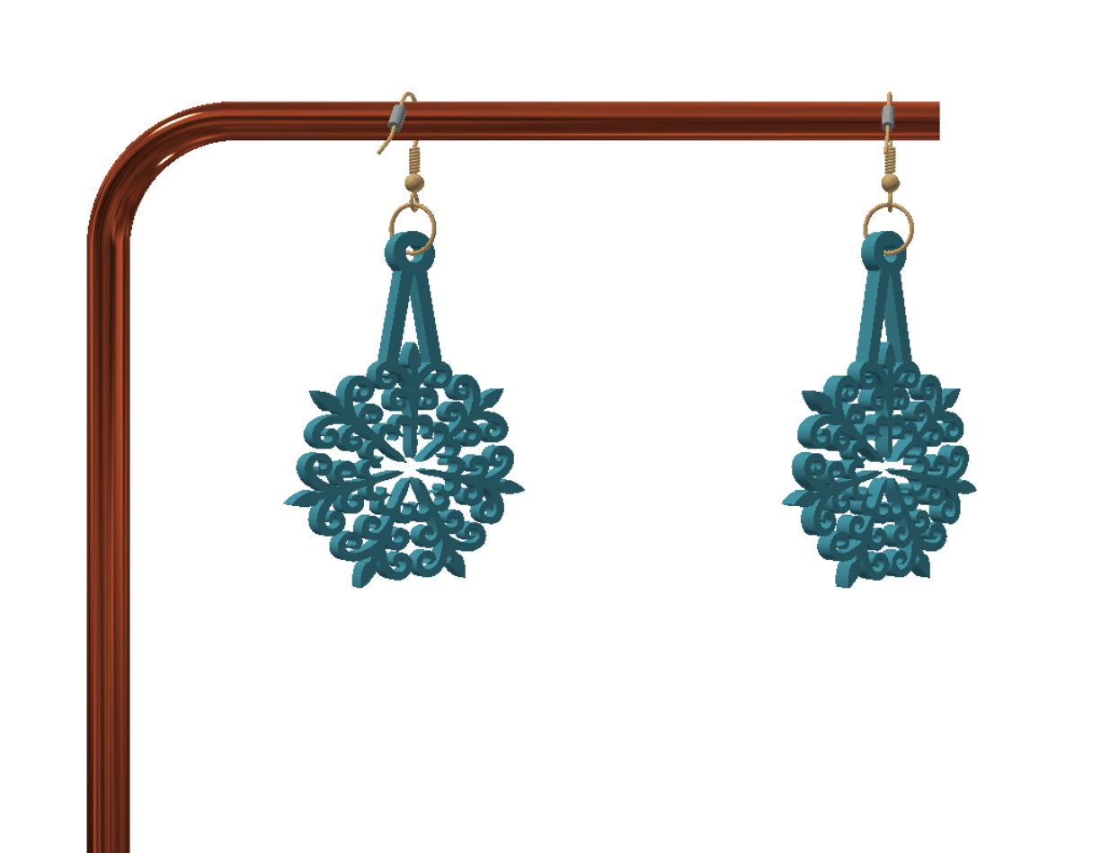 Cute keychain / earrings 3d model