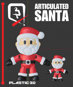Articulated Santa 3d model