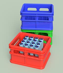 Stackable AAA Beer Crate 3d model