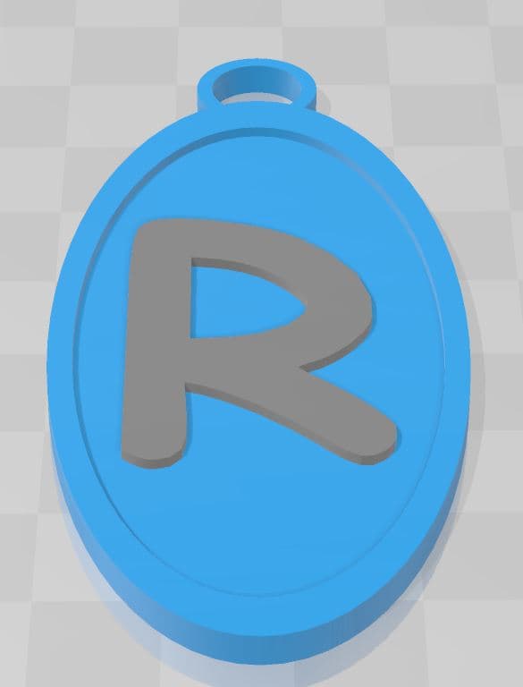 R KEYCHAIN 2.stl 3d model