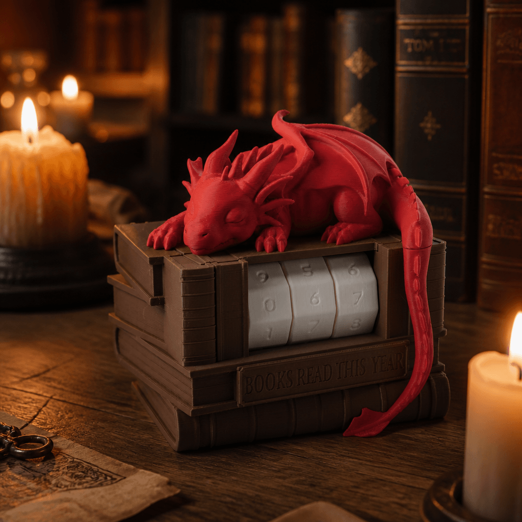Dragon Reading Calendar - Bookish Fantasy Tracker 3d model