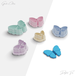 Spring Polymer Clay Cutter Package, 5 Models, 2 Cutter Version, 5 Sizes Included, No: 1093 3d model