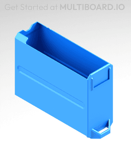1x2x2.5 LU - Labelled - MultiBin Simple Drawer 3d model