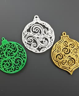 Tree Ornaments - Fast print 3d model