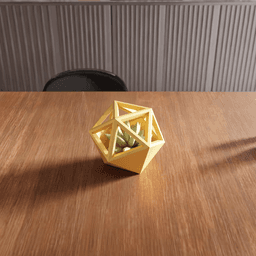 Geometric Icosahedron Cage Planter 3d model
