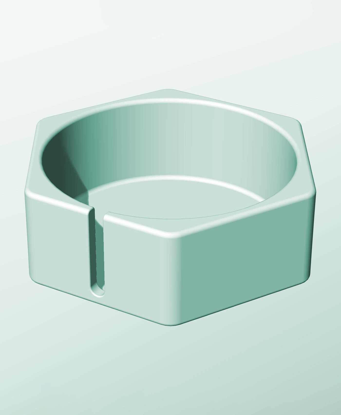 CH162-65-S Stackable slotted bin box module for creative decor 3d model