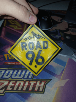 Road 96 Keychain. 3d model
