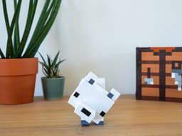 Minecraft Articulated Arctic Fox - 3MF Multipart File 3d model