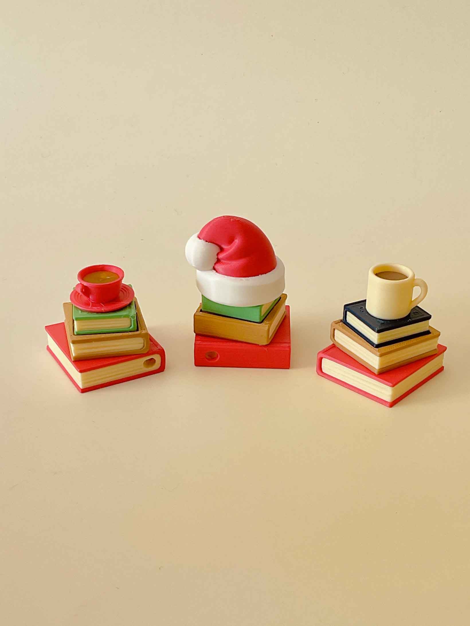 Cozy Book Nook Multi Clicker Keychain Fidget Toy Bundle 3d model
