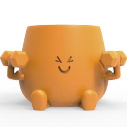 HAPPY FACE GYM BUDDY PLANTER 3d model