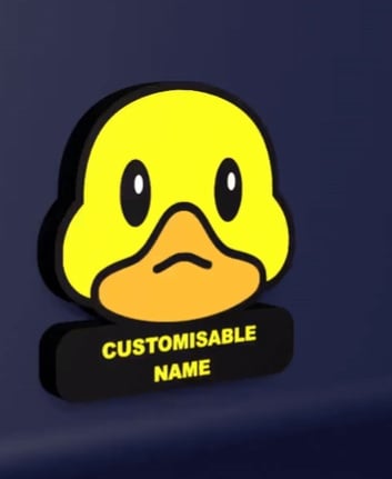 Cute Duck - LED Strip compatible 3d model