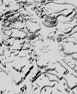DISNEYLAND, Skyline 3D map 3d model