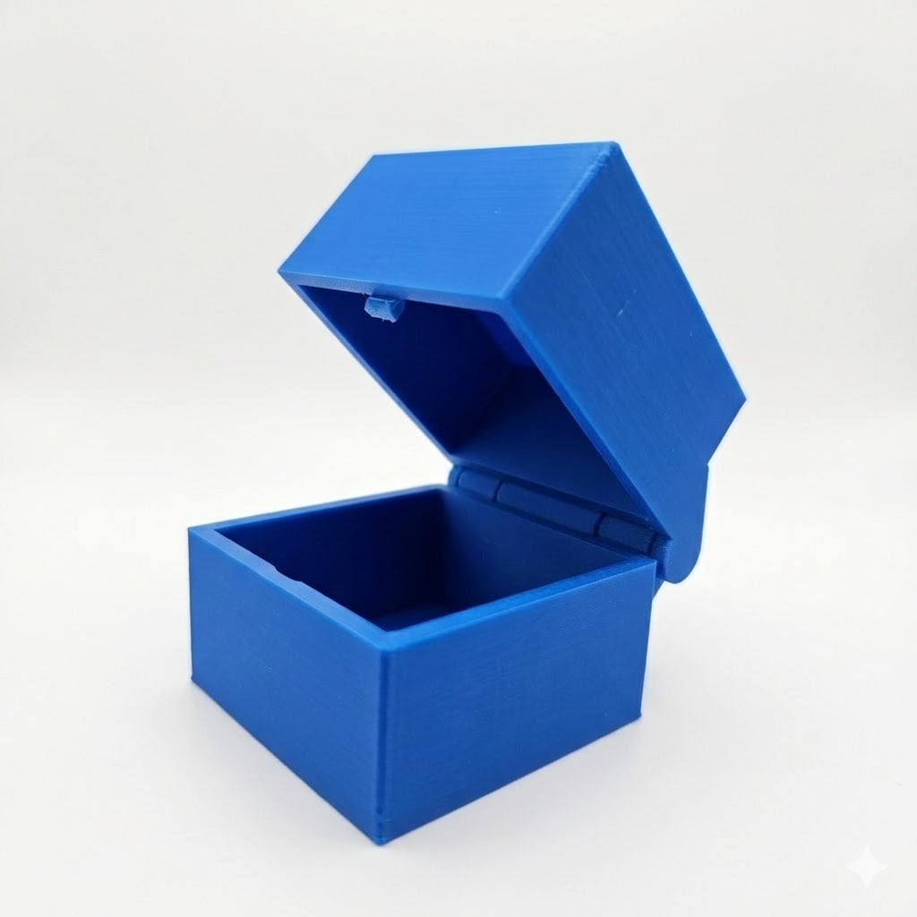 Snap Fit Box Blank 50x50 3d model