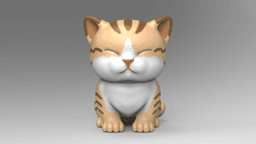 Cute Kitten V3 3d model