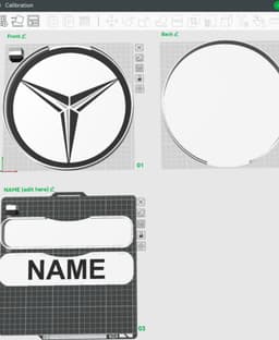 Mercedes Sign – LED strip compatible 3d model