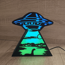 UFO Abduction LED Lamp 3d model
