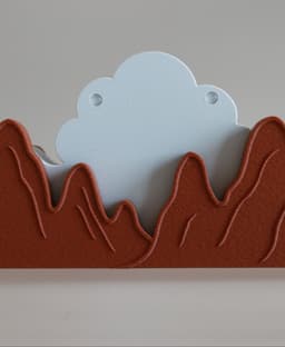 Cloud Coaster 002 Rimmed 3d model