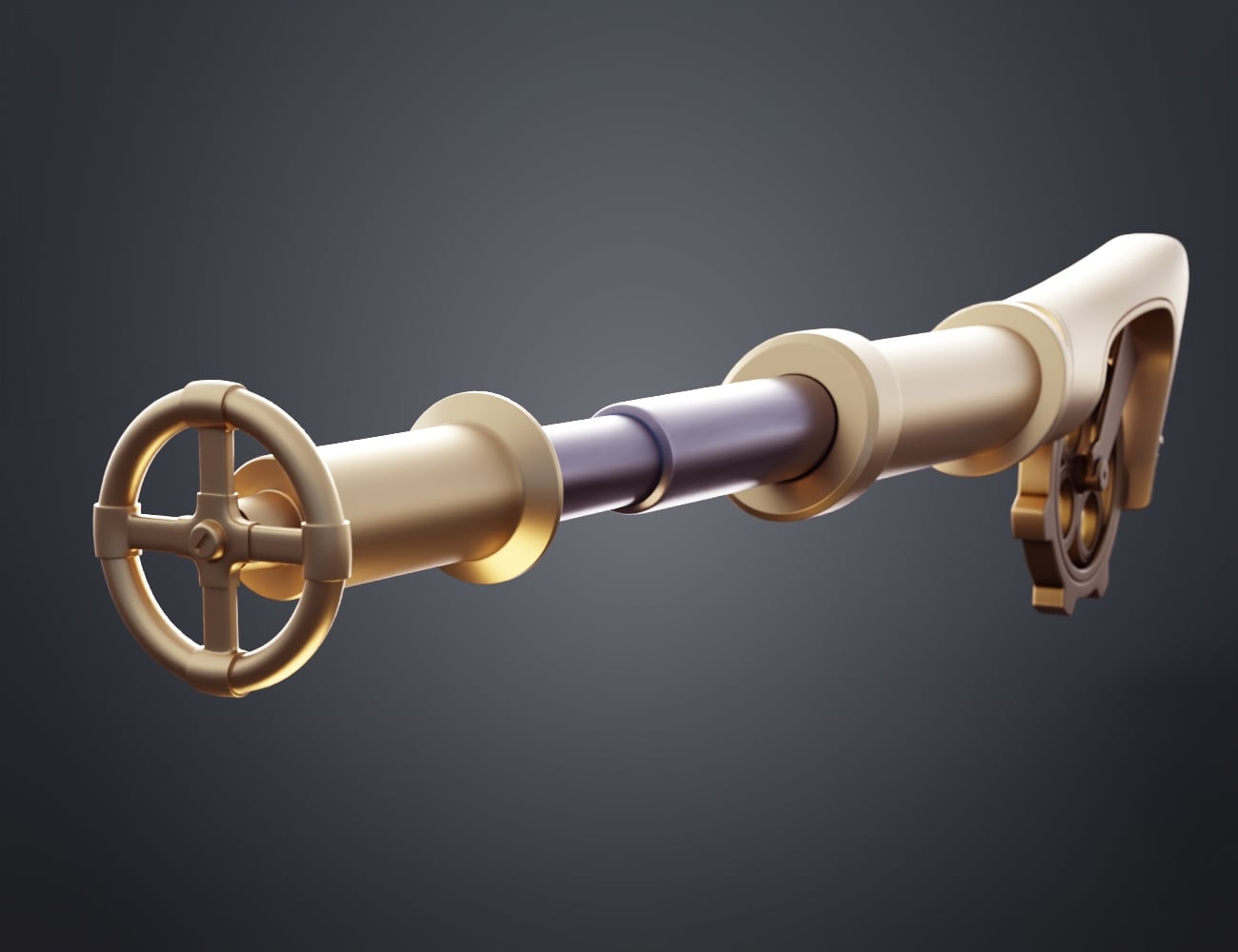 Ekko Mace - Arcane 3d model