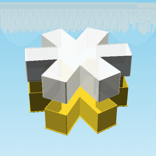 HEAVY ASTERISK, nestable box (v1) 3d model