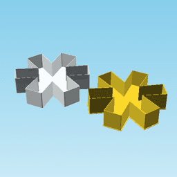 HEAVY ASTERISK, nestable box (v1) 3d model