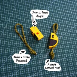 Zipper Pull - Double Happiness 3d model