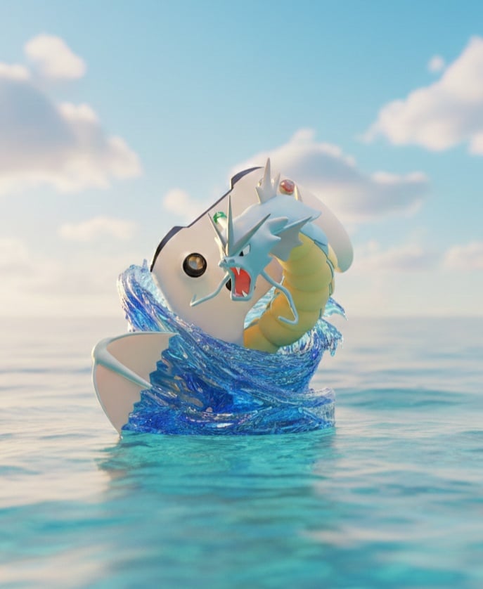 Gyarados Controller Stand 3d model