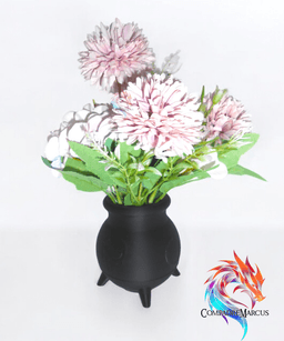 Cauldron Skull Planter / no supports 3d model