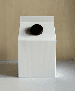Milky, tissue paper dispenser. 3d model