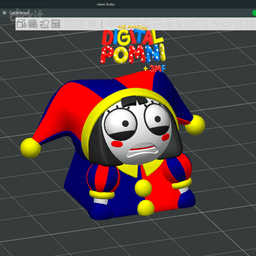 Pomni Keycap Digital Circus Artisan Keycap 3d model