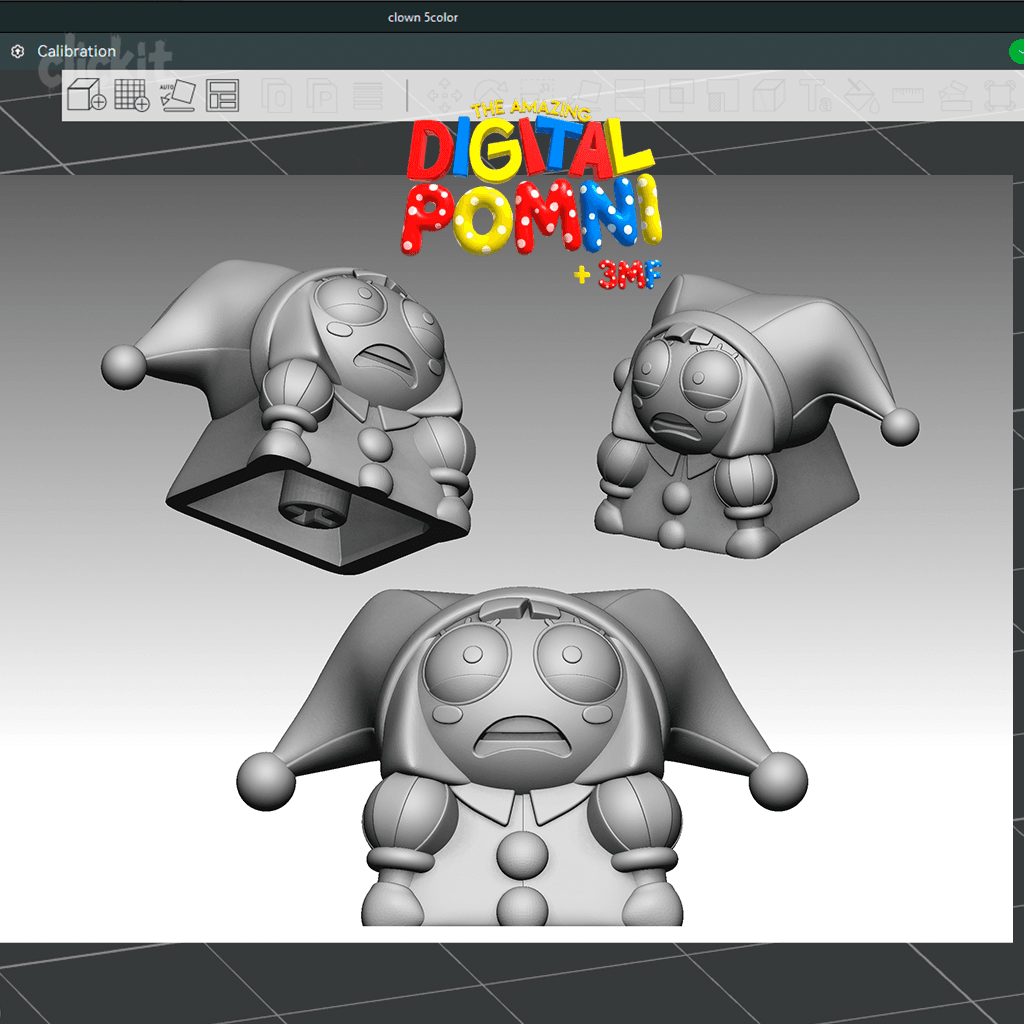 Pomni Keycap Digital Circus Artisan Keycap 3d model