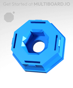 Drop-In Nut Snap - M6 3d model