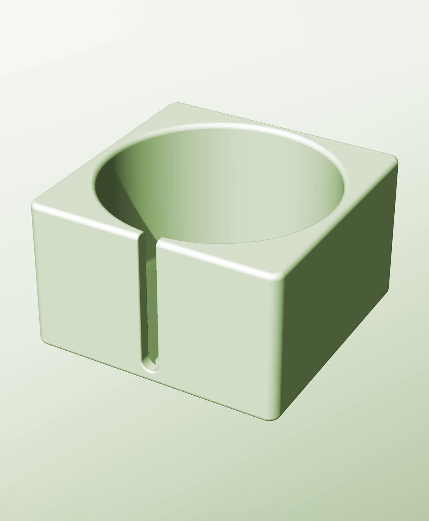 CS128-85-S Modular slotted component container modern decor 3d model