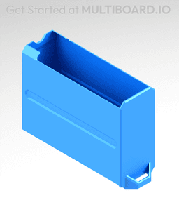 1x2x2.5 LU - Magnetic - Simple Multibin Drawer 3d model