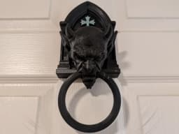 Door Knocker – Ring Prints Inside, No Assembly 3d model