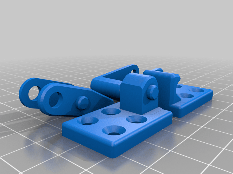 Latch+toggle+lock+samesize 3d model