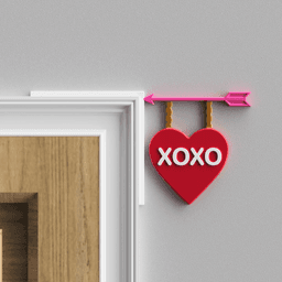 Valentine's Day Door Topper 3d model