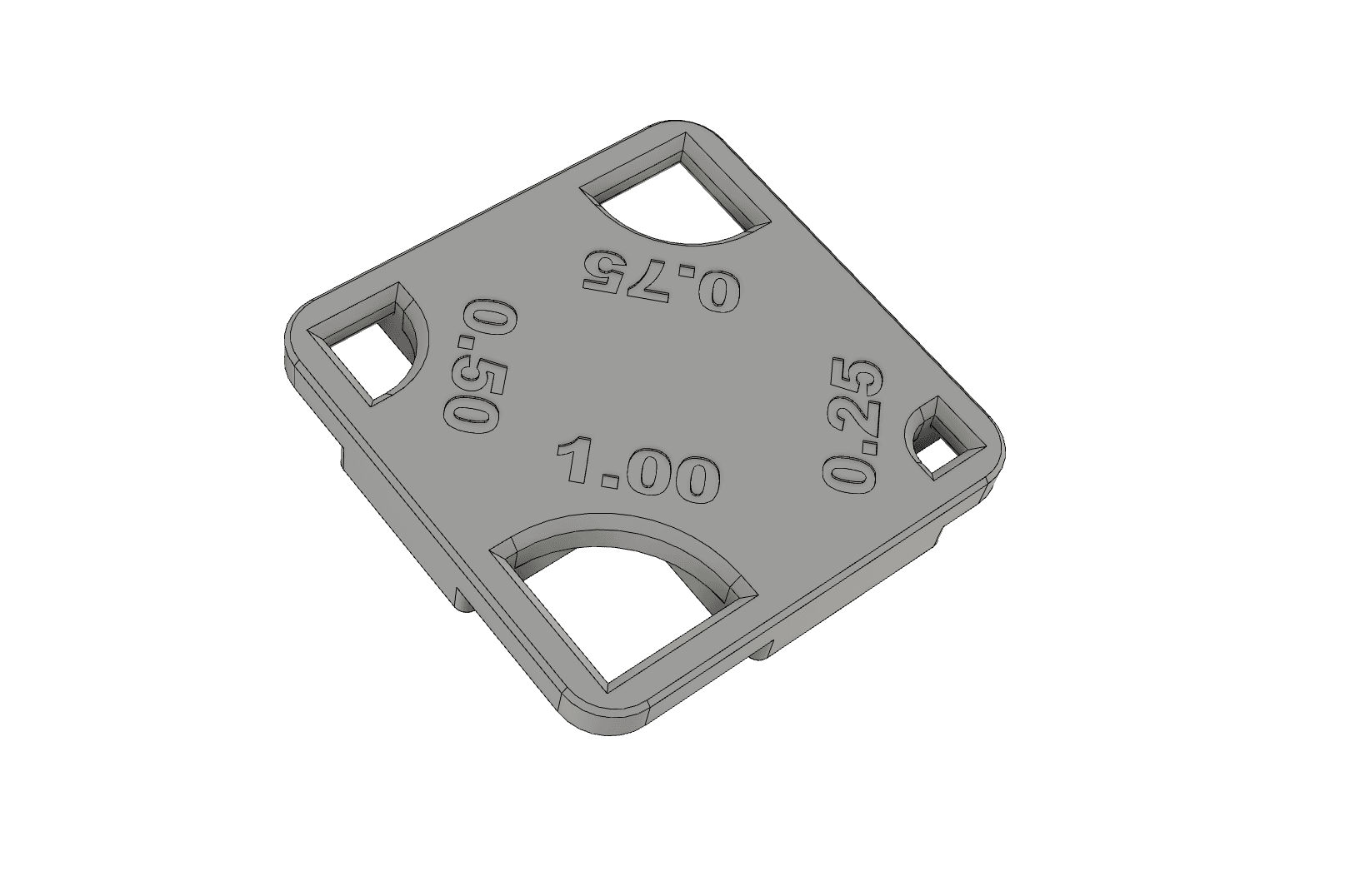 Radius Template (small) 3d model