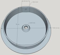 Ceiling light junction box cap cable cover 3d model