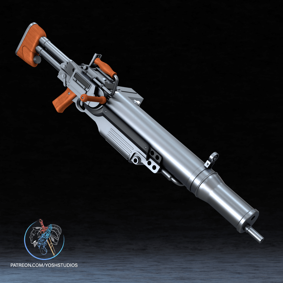 Assault Rifle 3D Printer STL File 3d model