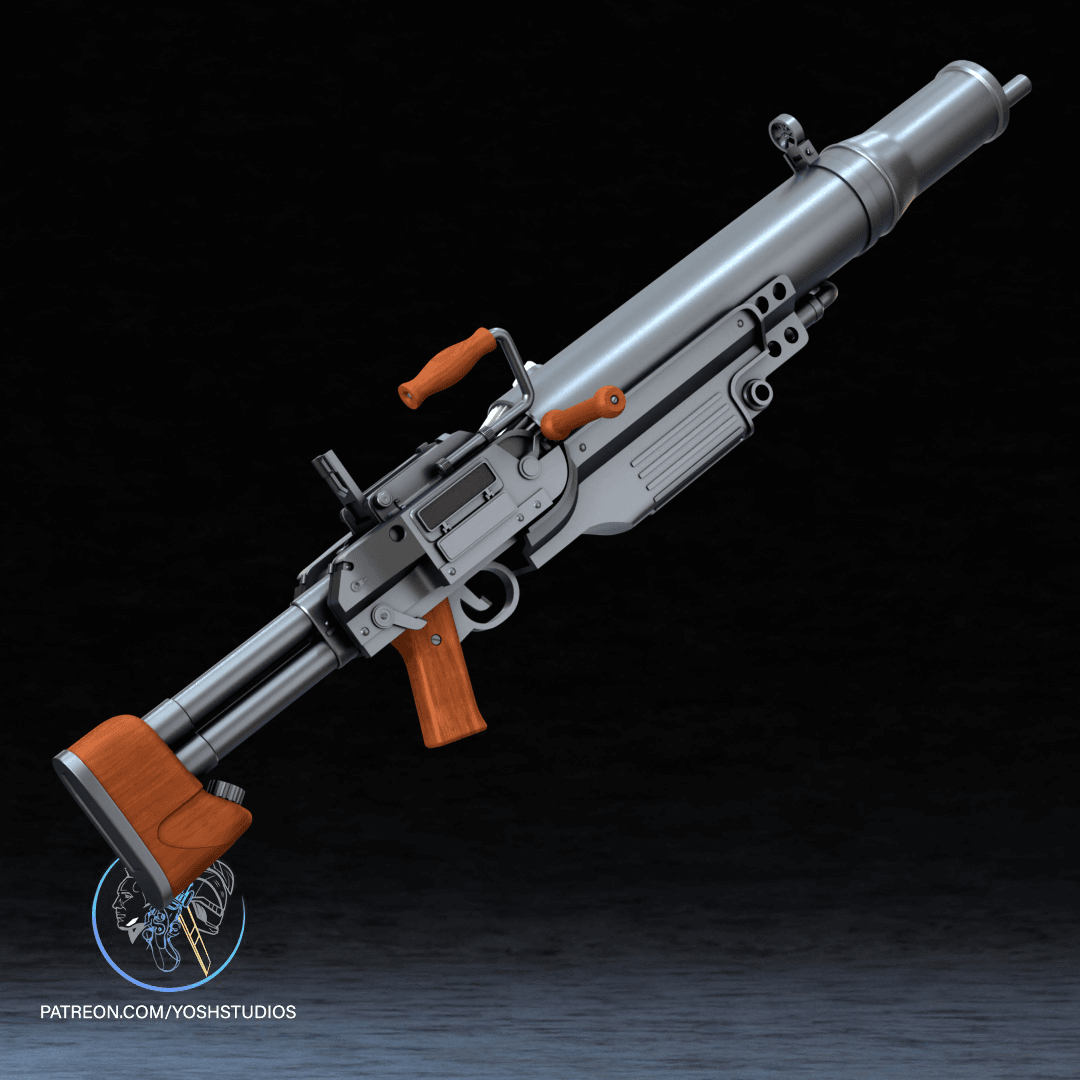Assault Rifle 3D Printer STL File 3d model