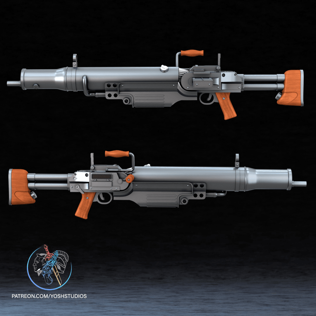 Assault Rifle 3D Printer STL File 3d model