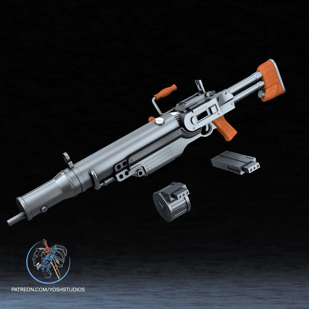 Assault Rifle 3D Printer STL File 3d model