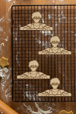 Anime Cookie Cutter, Biscuit Cutter 3d model